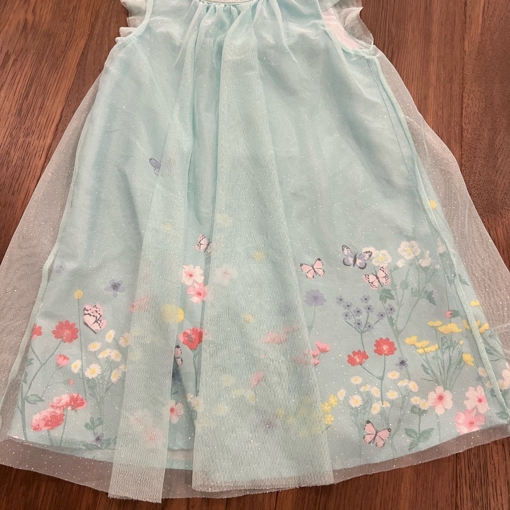 H&M Tulle Dress Girls 6/7 Butterflies and Floral